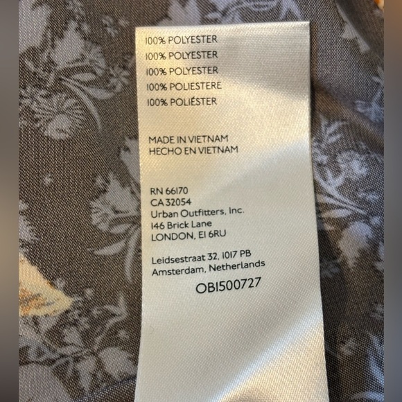 NWT Free People Soli Mini Night Combo Silk Dress Long Sleeve Short Print Size Sm - Picture 5 of 6